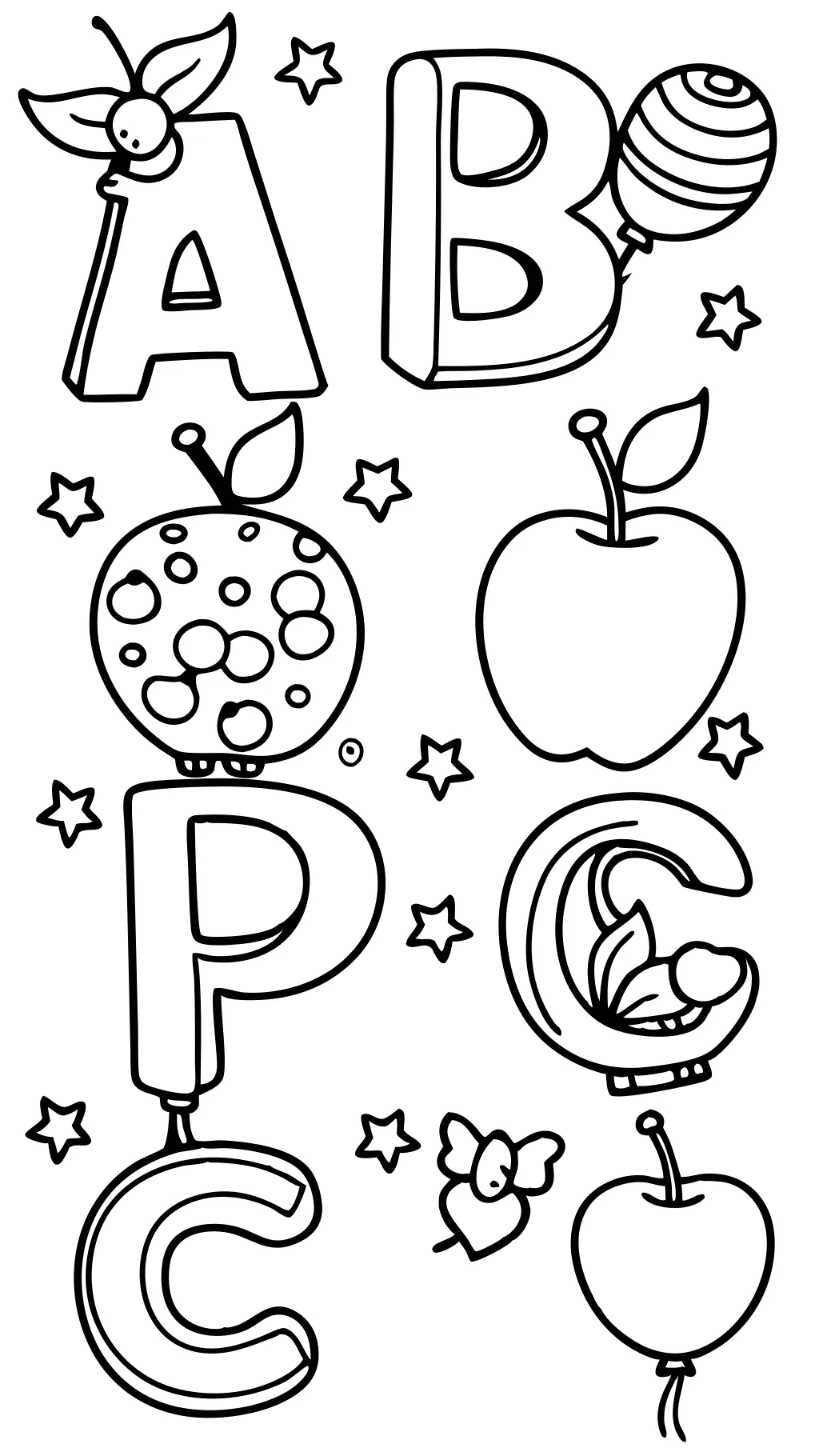 printable letter coloring pages